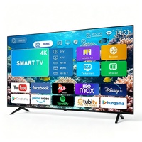 Panel de Pantalla a Todo Color de 32 y 43 Pulgadas al por Mayor, Televisor LED Inteligente Android 4K de Alta Definición con Control Remoto y Altavoz