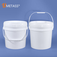 Ember Plastik Bulat 30L (7 Galon) PP Food Grade dengan Tutup, Grosir Pabrik, Logo Custom