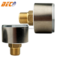 1inch 25mm Paintball 10kg Mini Air Pressure Gauge With Stainless Steel Case Bunden Tube Mini Barometer