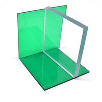 Toiture en polycarbonate monolithique transparente, résistante à la chaleur, anti-rayures, avec revêtement UV, ignifuge, de 1 à 20 mm d'épaisseur, fournie directement par l'usine