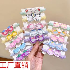 ที่คาดผมอะคริลิคสไตล์เกาหลีสำหรับเด็กผู้หญิง สีผสมอย่างสม่ำเสมอ ใช้ได้ทุกวัน ทำด้วยมือจากวัสดุผ้า - Product Image 1