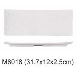 Yangge Melamine Rectangular <b>Plate</b> 91380 P26175 M8016 Hotel Food Party Use Solid Color - Product Image 6