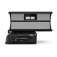 Auvent de camping électrique escamotable pour pick-up, capot de benne relevable en aluminium avec panneaux d'accès latéraux