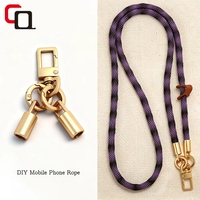 Fermoirs pivotants en métal DIY, boucle à homard, chaîne, pendentif, cordon, mousqueton à pression avec porte-clés, accessoires pour sac