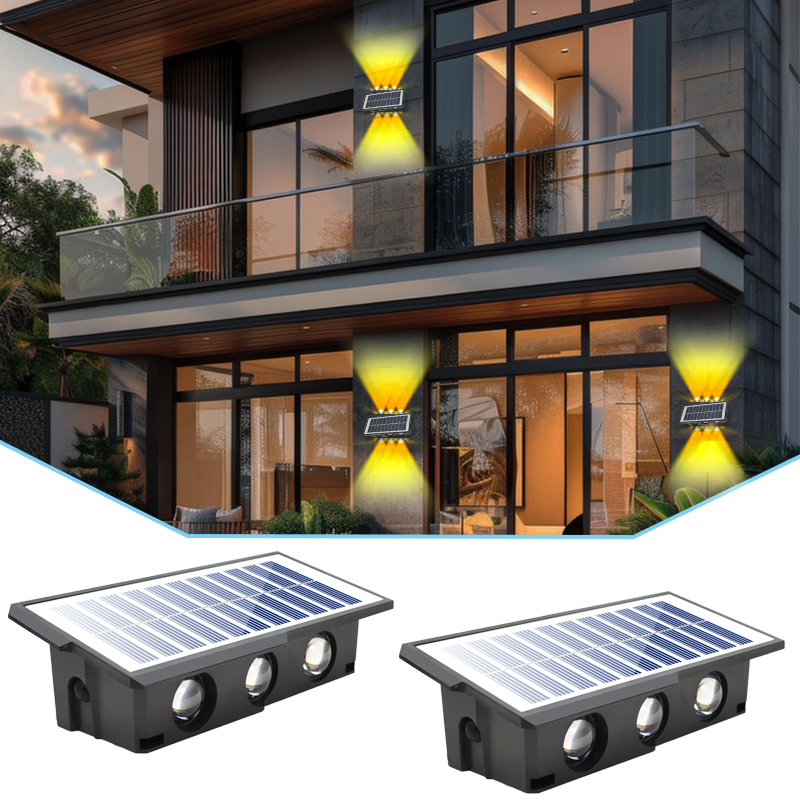 New 6LED Illuminated Up down Solar