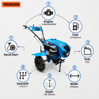 Tractor Agrícola Diésel de Transmisión Directa Ykx Factory con Bloqueo de Diferencial de Eje Reforzado, Marca Personalizada para Proveedores de Oro de Oriente Medio