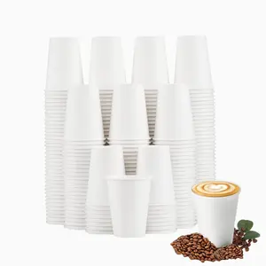 Eco-friendly thick paper cup coffee to go take out paper cup 8oz 10oz with logo print service