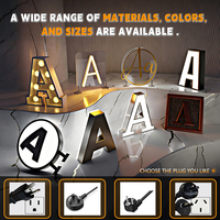 Lettres lumineuses 3D LED étanches, enseignes métalliques extérieures, enseignes néon pour entreprises, devantures de magasins, mariages, bars, salles de sport à domicile