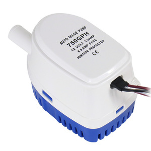 Marine <b>Pump</b> 12v 24v Automatic bilge <b>pump</b> <b>Small</b> DC submersible <b>pump</b> for boat yacht with ABS material - Product Image 4