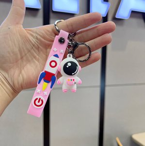 2023 Mới Sáng Tạo <span class=keywords><strong>3D</strong></span> Biểu Tượng Tùy Chỉnh Phim Hoạt Hình Nhựa Keychain Phi Hành Gia Thiết Kế Móc Chìa Khóa Bán Buôn - Product Image 5