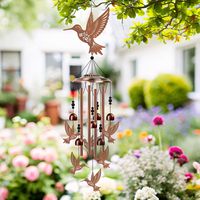 Carillon éolien artisanal en forme de tortue marine, ornement suspendu en métal, cloche éolienne musicale en tube d'aluminium pour la décoration de la maison, du jardin et de l'extérieur