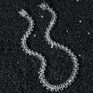 Nuevo Collar de Cadena Geométrica Estilo Hiphop Personalizado, Cadena Cubana, Collares de Aleación Chapados en Oro para Hombre, Joyería de Moda al por Mayor - Product Image 3