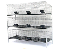 Cages à Lapins Galvanisées à Chaud, 24 Cellules, pour Élevage, Vente en Gros Direct Usine