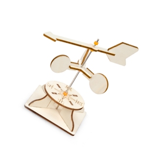 Indicador de Velocidad y Dirección del Viento de Madera OKYN-G5631, Kit Educativo STEM para Niños - Product Image 4