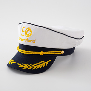 Conception professionnelle adulte Yacht marin chapeau <span class=keywords><strong>amiral</strong></span> chapeau personnalisé marine blanc capitaine chapeaux pour accessoires de fête - Product Image 6