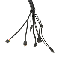 Câble de panneau de châssis câble USB 3.0 1 à 4 Ports type-c 1 à 2 Ports de carte PCB commutateur rvb interrupteur de réinitialisation d'alimentation LED