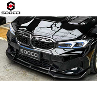 Spoiler Delantero de Fibra de Carbono Seca Estilo AD, Divisor de Labio Delantero, Kit de Carrocería para BMW G20 G21 320i 330i M340i Serie 3 2022-2026