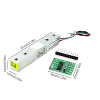 HX711 1KG/5KG/10KG/20KG Sensor de peso de celda de carga Aleación de aluminio Pesaje IC Componentes electrónicos