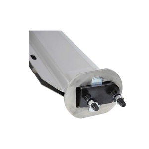 Porte-vêtements à ressort droit chromé VOKA, espacement des boulons de 2,5 pouces, longueur de 30 pouces - Product Image 3