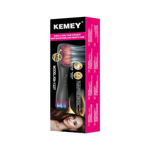 โคเมอิ KM-1327 หวีหนีบผมไฟฟ้า ร้อนเร็ว 30 วินาที ร้อนเร็ว สีเทา สำหรับผมแห้งและเปียก - Product Image 2