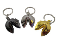 Porte-clés de voiture, cadeau promotionnel, bijoux faits à la main, porte-clés, porte-clés en métal 3D, porte-clés porte-bonheur en forme de biscuit de la fortune