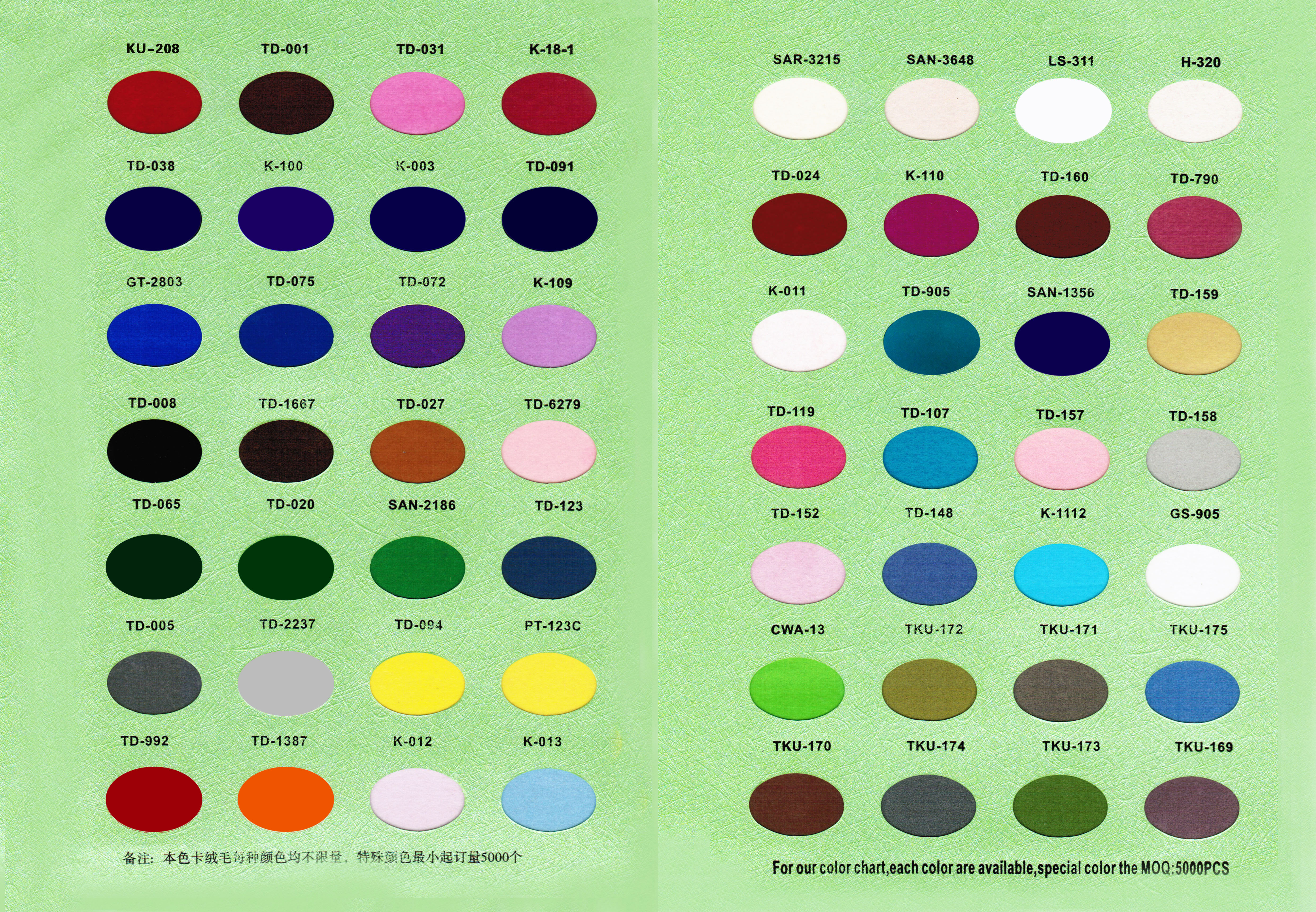Couleurs personnalisées