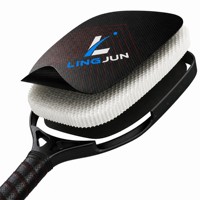 Raquette de pickleball en fibre de carbone brute Lingjun T700, noyau en nid d'abeille de 16 mm, norme USAPA, raquette professionnelle pour l'entraînement et le divertissement, logo personnalisé
