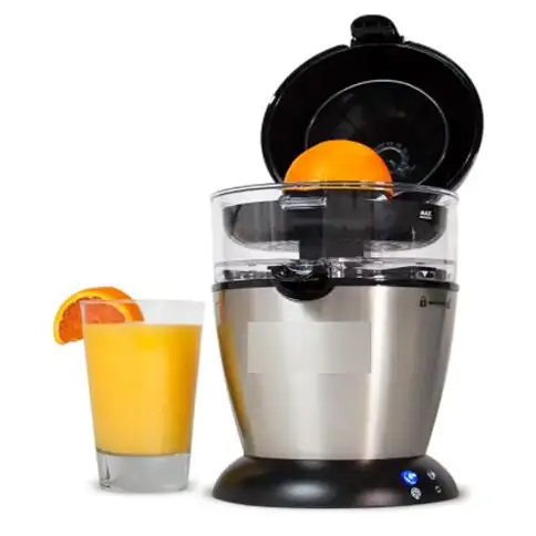 Handheld Electric Citrus Juicer 1 key Easy Press Citrate Orange Orange Grapefruit Juicer Easy Clean Juicer black/Stainless st