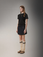 Set 2-Piece Vintage Gaya Goth Mall Era 90-an untuk Wanita, Atasan Grunge Y2K & Rok Mini, Pakaian Kasual Streetwear