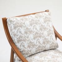 Fauteuil inclinable de luxe moderne Fauteuil royal en bois massif souple pour les loisirs Design contemporain confortable pour les meubles de maison