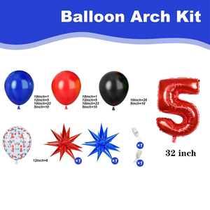 Kit Arco di <span class=keywords><strong>Palloncini</strong></span> a Tema Spider <span class=keywords><strong>con</strong></span> <span class=keywords><strong>Palloncini</strong></span> Starburst per Decorazioni di Compleanno Supereroe e Baby Shower per Feste a Tema Spider - Product Image 2