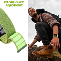 Nouvelle Boucle de Bracelet en Nylon Ondulé et Respirant pour Montres Connectées Apple Watch Ultra 2 1 Series 11 10 9 8 7 – Bracelet Tissu