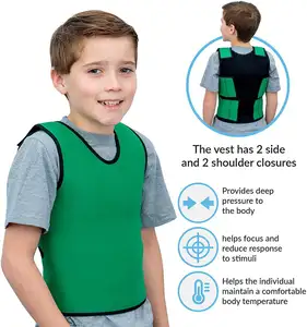 High Quantity Breathable and Washable Neoprene Compression Weighted Vest for Child kids
