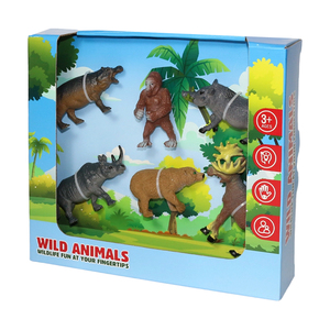 6 uds en <span class=keywords><strong>caja</strong></span> de exhibición paquete PVC plástico hueco dinosaurio animales juguetes para niños 3 a 6 - Product Image 5