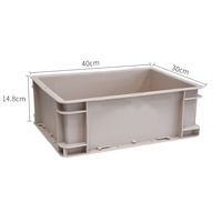 EU43148 caisse empilable de panier de caisse en plastique imperméable extérieure multifonctionnelle recyclable pour produits ménagers