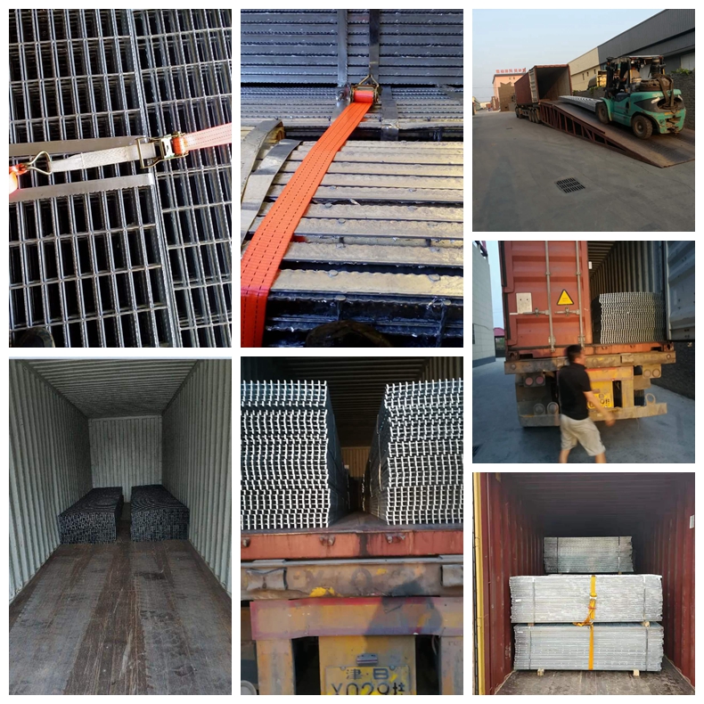 Galvanized Catwalk Serrated Anti Corrosion Heavy Duty Construction Steel Grating
