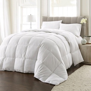 Juego de ropa de <span class=keywords><strong>cama</strong></span> blanca de lujo para Hotel, juego de ropa de <span class=keywords><strong>cama</strong></span> a rayas de 3cm, sábanas y fundas nórdicas de algodón 100% - Product Image 3