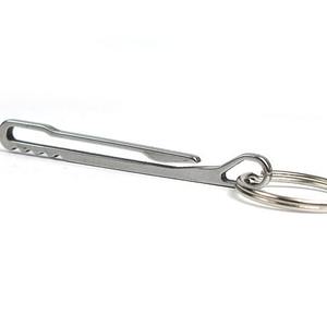 Clip de ceinture en acier inoxydable 65x35mm type D, clip à monnaie portable avec porte-clés pour utilisation en extérieur - Product Image 1