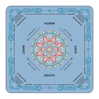 Tapis de Mahjong de Luxe Américain Épais Antidérapant et Réducteur de Bruit, Tapis de Jeu de Société Personnalisable pour Mahjong, Poker, Dominos