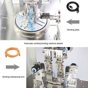 Sertissage et enroulement de coupe de tuyau entièrement automatique machine à nouer par torsion faisceau de câbles électriques nouvelle machine à relier les câbles d'énergie - Product Image 5
