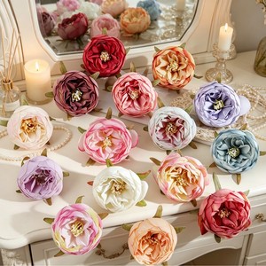 ดอกกุหลาบออสตินประดิษฐ์ วัสดุทำเครื่องประดับผม DIY สำหรับทำที่คาดผม ตกแต่งฉากหลังงานแต่งงาน ตกแต่งผนังด้วยดอกไม้ - Product Image 4