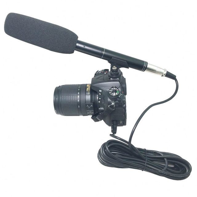 Handheld Boom Pole Condenser Mic for Shotgun Microphones Professional Directional Handheld Interview Microphone With XLR Cable