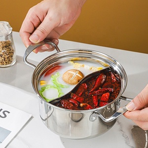 Commercial Stainless Steel Soup Stock <strong>Pot</strong> Non Stick <strong>Small</strong> Single Hot <strong>Pot</strong> with <strong>Lid</strong> for Restaurant - Product Image 3