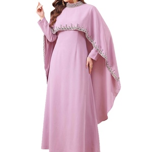 <span class=keywords><strong>Abito</strong></span> Abaya Modesto <span class=keywords><strong>con</strong></span> <span class=keywords><strong>Mantella</strong></span> di Strass, Due Pezzi, per Donne Musulmane, Vestito Lungo per Matrimoni e Feste - Product Image 5