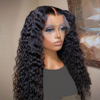 Perruques en cheveux naturels vietnamiens ondulés, perruques frontales en dentelle suisse pour femmes noires, perruques frontales HD sans colle en cheveux humains