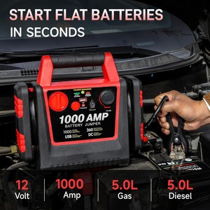 Arrancador de Coches Portátil Tyrell Chenergy, 600A Pico, Luz LED, Cargador de Emergencia para Motocicletas, Camiones y SUV, 8000 mAh, 480 W, <span class=keywords><strong>Arranque</strong></span> Rápido - Product Image 4
