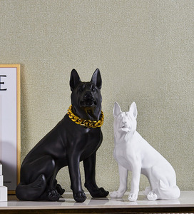Statue commémorative d'ange pour chien, statue de <span class=keywords><strong>berger</strong></span> <span class=keywords><strong>allemand</strong></span>, figurine en résine d'animal, objet décoratif de collection pour la décoration de la maison <span class=keywords><strong>et</strong></span> du jardin - Product Image 3
