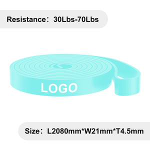 Custom Logo Latex Pull Up Assist Resistance <b>Bands</b> Heavy Duty Cloth Exercise <b>Bands</b> for Gym Training Stretching <b>Workout</b> - Product Image 6