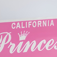 Panneau mural décoratif personnalisé en métal rose California Princess