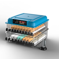 Nouvelle couveuse automatique DC/AC 128 œufs pour l'incubation des œufs de poule en agriculture